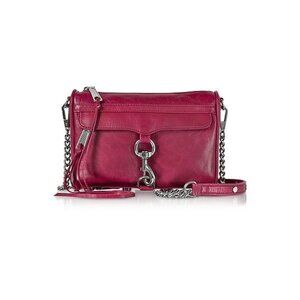 Rebecca Minkoff Mini MAC Crossbody in Beet (Hot Pink/Magenta) w/ Silver Hardware